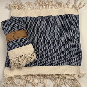 Turkish Towels Washcloths Set of 4 12" X 12"  Brand New
